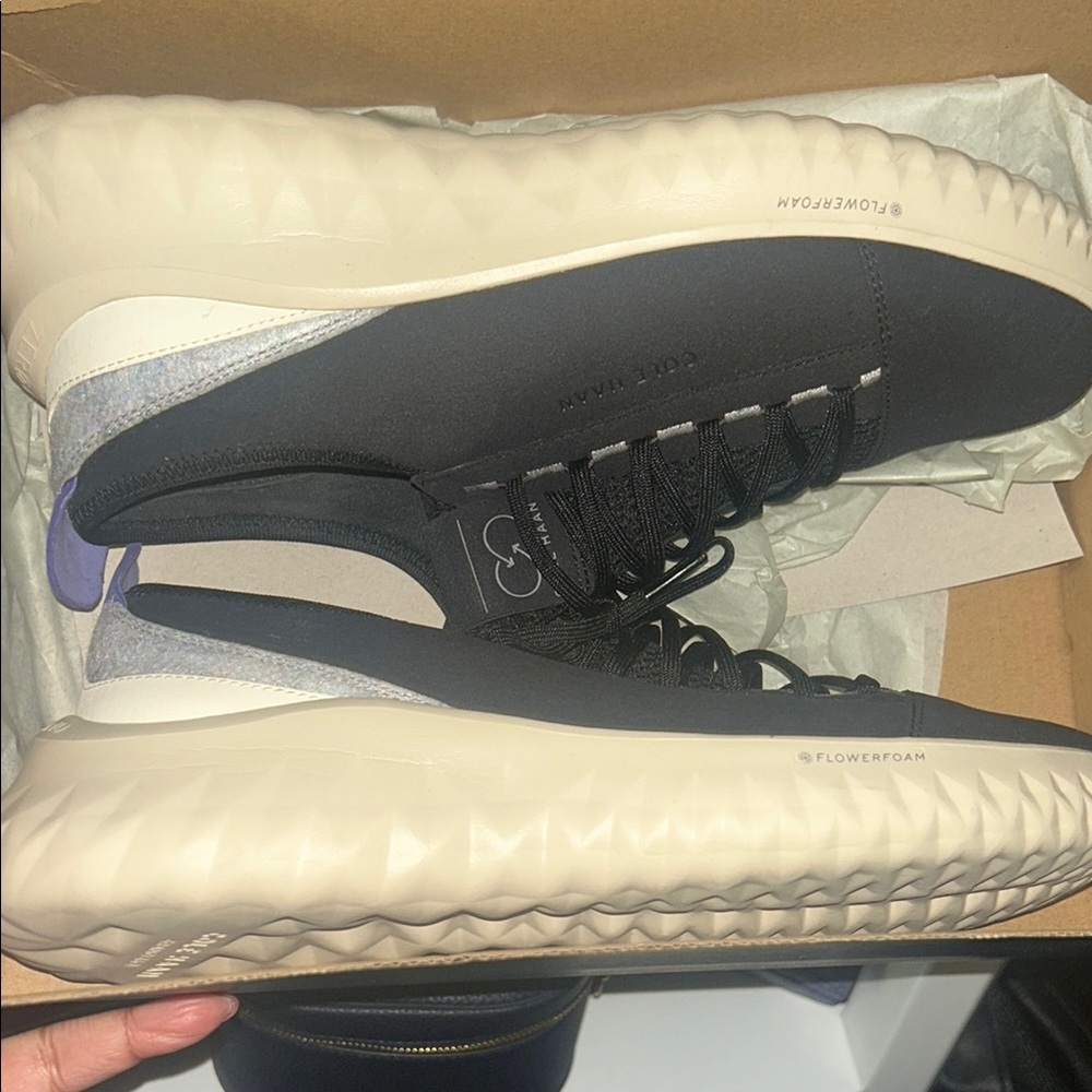 Cole Haan Women’s  Black and Cream Sneakers